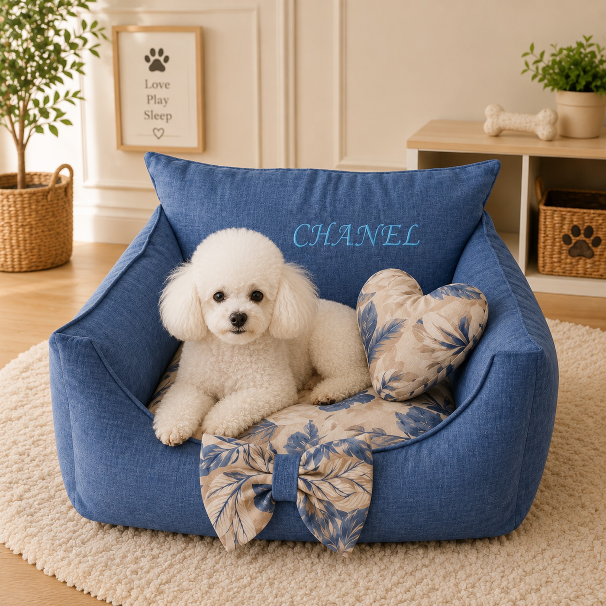 Cuccia per Cani Personalizzabile Cotone - Nome Ricamato